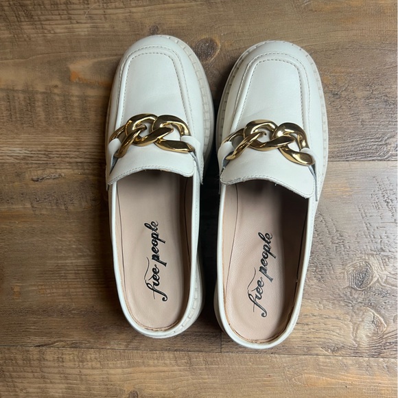 Lyra Link Loafer Mules - Free People Slip On Chain Loafer - Picture 3 of 4